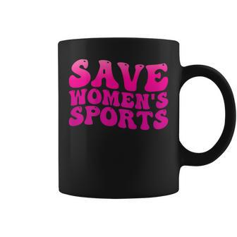 Save Womens Sports Act Protectwomenssports Support Groovy Coffee Mug | Mazezy