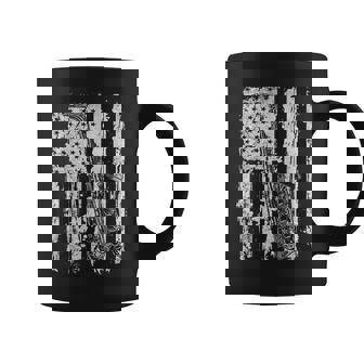Saxophone Distressed American Flag Funny Music Player Lovers V2 Coffee Mug - Seseable