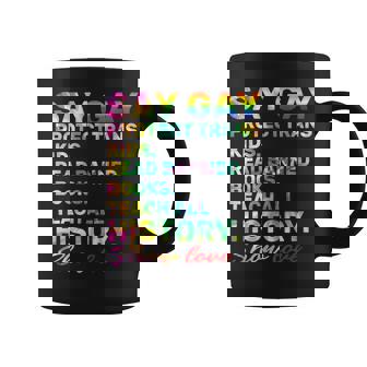 Say Gay Protect Trans Kids Read Banned Books Show Love Funny Gift For Womens Coffee Mug - Thegiftio