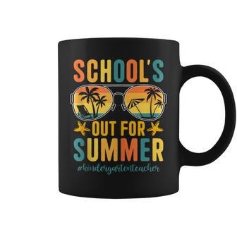 Schools Out For Summer Kindergarten Teacher Sunglasses Coffee Mug | Mazezy