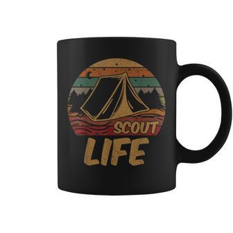 Scout Life Scouting Lovers Gifts Hiking Happy Camper Coffee Mug | Mazezy