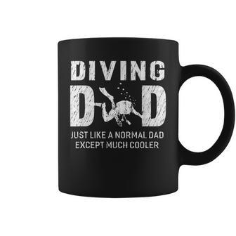 Scuba Diving Dad Like A Normal Dad Except Much Cooler Coffee Mug - Thegiftio UK