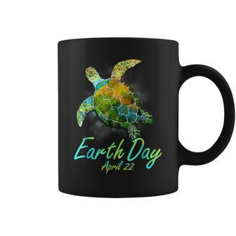 Sea Turtle Planet Funny Love World Environment Earth Day Coffee Mug | Mazezy