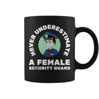 Security Guard Bouncer And Security Officer - Female Officer Coffee Mug - Seseable