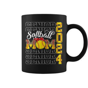 Senior Mom 2024 Softball Class Of 2024 Funny Graduation Coffee Mug - Thegiftio UK