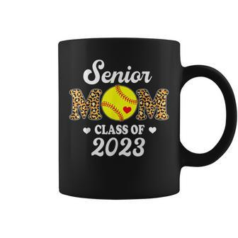 Senior Mom Class Of 2023 Softball Mom Graduation Leopard Coffee Mug | Mazezy