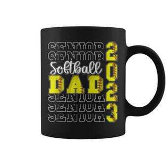 Senior Softball Dad 2023 Sport Lover Proud Dad Graduation Coffee Mug | Mazezy