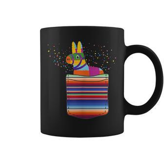 Serape Pocket Pinata Mexican Fiesta Not An Actual Pocket  Coffee Mug