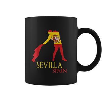 Sevilla Spain Bull Fighter Flag Family Souvenir Coffee Mug - Thegiftio UK