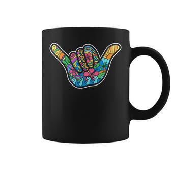 Shaka Aloha Funny Hang Loose Good Vibe Gift Men Women Kids Coffee Mug - Seseable