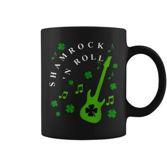 Shamrock N Roll St Patricks Day Irish Music Coffee Mug - Thegiftio