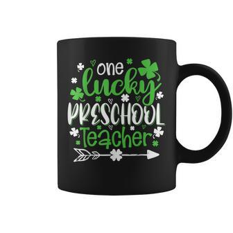 Shamrock One Lucky Preschool Teacher St Patricks Day Coffee Mug - Seseable