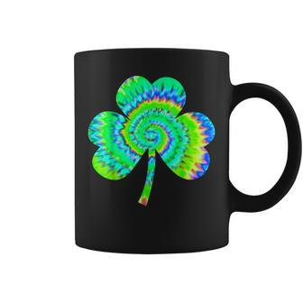 Shamrock Tie Dye St Patricks Day Coffee Mug - Thegiftio UK