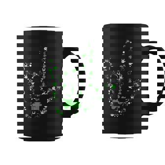 Shamrocks I Love You Hand Sign Language Asl St Patricks Day Coffee Mug | Mazezy