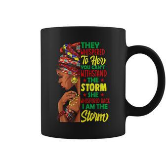 She Whispered Back I Am The Storm Black History Month V11 Coffee Mug - Seseable