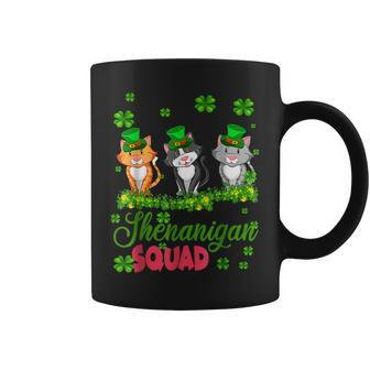 Shenanigan Squad St Patricks Day Leprechaun Cat Lover Gifts Coffee Mug - Thegiftio