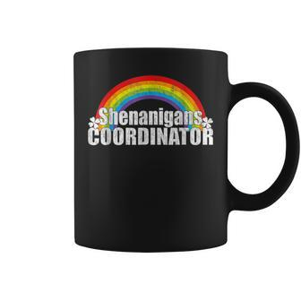 Shenanigans Coordinator Rainbow St Patricks Day Teacher V8 Coffee Mug - Seseable
