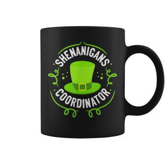 Shenanigans Coordinator St Patricks Day Shamrock Teacher Coffee Mug - Seseable