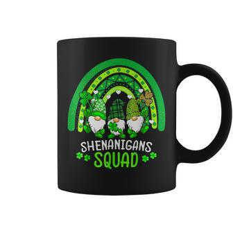 Shenanigans Squad Funny Irish St Patricks Day Gnome Gnomies Coffee Mug - Seseable