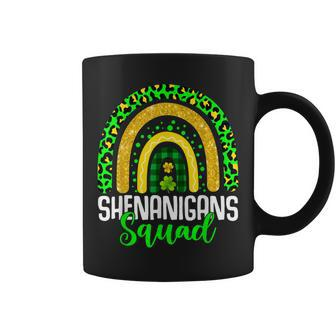 Shenanigans Squad Funny St Patricks Day Costume Rainbow Gift Coffee Mug - Seseable