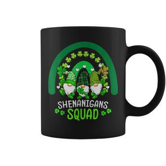 Shenanigans Squad St Patricks Day Gnomes Gnomies Rainbow Coffee Mug - Seseable