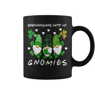 Shenanigans With My Gnomies St Patricks Day Gnome Shamrock Coffee Mug - Seseable