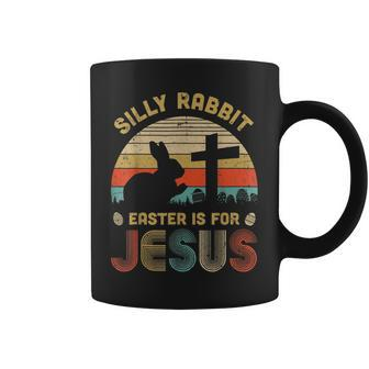 Silly Rabbit Easter Is For Jesus Christian Religious Womens Coffee Mug | Mazezy