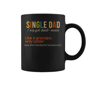 Single Dad Definition Funny Fathers Day 2021 Vintage For Dad Coffee Mug | Mazezy
