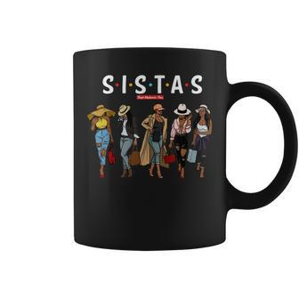 Sistas Travel Sisters Trip Beautiful Black Women Going Out Coffee Mug | Mazezy