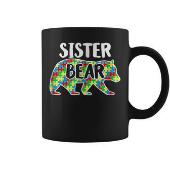 Sister Bear Autism Awareness Month Family Support Coffee Mug | Mazezy