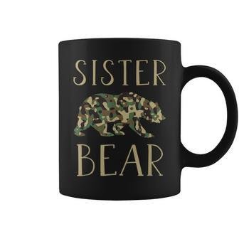 Sister Bear Camo I Family Matching Camouflage Coffee Mug - Seseable