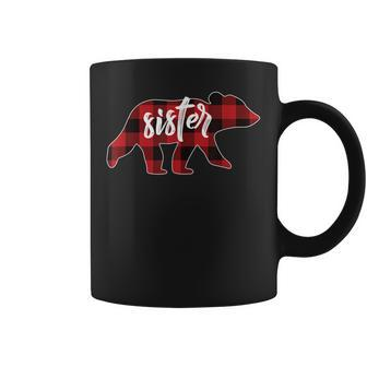Sister Bear T Buffalo Plaid Sister Bear Coffee Mug | Mazezy