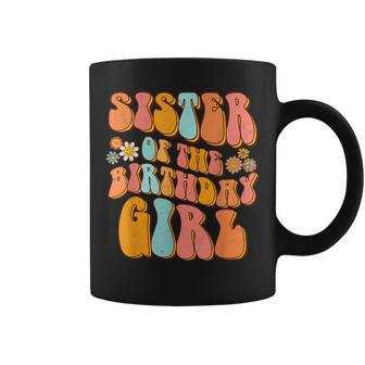 Sister Of The Birthday Girl Vintage Groovy Sister 1St Coffee Mug | Mazezy
