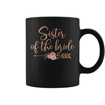 Sister Of The Bride Bridal Shower Gift Wedding Party Coffee Mug | Mazezy