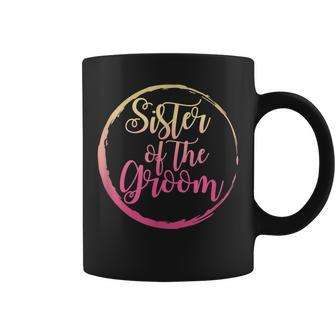 Sister Of The Groom Wedding Matching Mother Of The Groom Coffee Mug | Mazezy