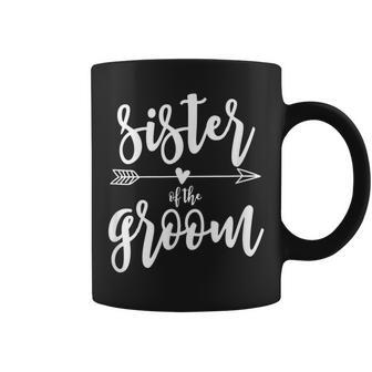 Sister Of The Groom Wedding Party Gift Coffee Mug | Mazezy