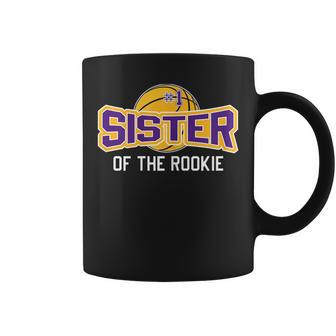 Sister Of The Rookie 1St Birthday Basketball Theme Matching Coffee Mug | Mazezy