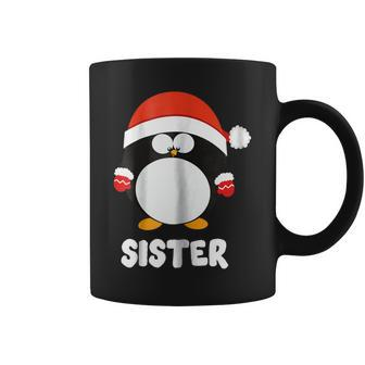 Sister Penguin Christmas Santa T Family Matching Coffee Mug | Mazezy