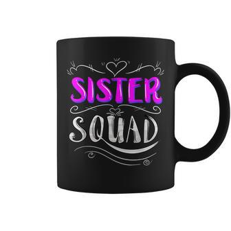 Sister Squad | Funny Ladies Group Members Friends Cool Gift Coffee Mug | Mazezy