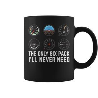 Six Pack Funny Airplanes Pilot Commercial Pilots Gifts Coffee Mug | Mazezy CA