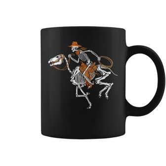 Skeleton Cowboy Riding Horse Halloween Rider Costume Men V5 Coffee Mug - Thegiftio UK