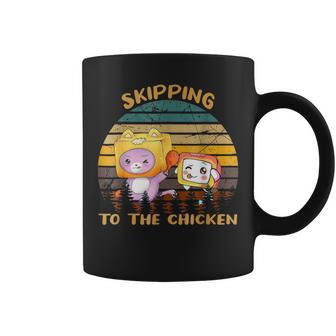 Skipping To The Retro Chicken Funny Lanky Arts Box Videogame Coffee Mug | Mazezy AU