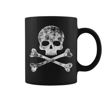 Skull Crossbones Skeleton Jolly Roger Coffee Mug | Mazezy