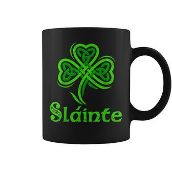 Slainte Irish Cheers Good Health St Patricks Day Slainte Coffee Mug | Mazezy