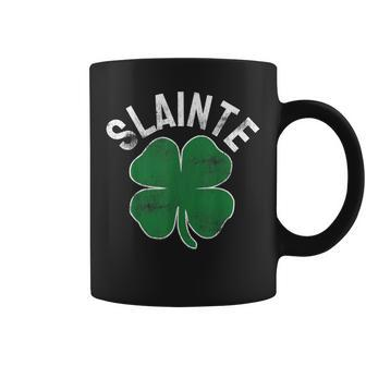 Slainte Shamrock St Patricks Day Saint Paddys Irish Coffee Mug - Seseable