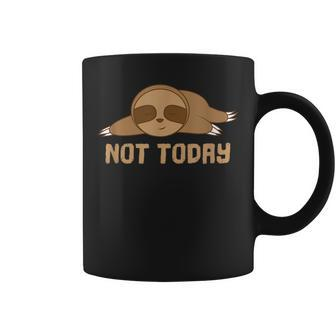 Sloth Sleeps Not Today Coffee Mug | Mazezy