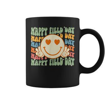 Smile Face Happy Field Day Retro Groovy Field Day 23 Hippie Coffee Mug | Mazezy
