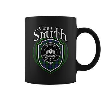 Smith Clan Crest | Scottish Clan Smith Family Crest Badge Coffee Mug - Seseable