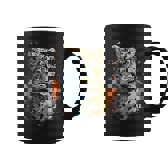 Snow Leopard Animal Retro Style Graphic For Men Women Coffee Mug | Mazezy