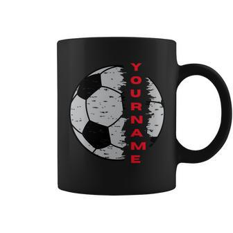 Soccer Custom Name Vintage Sport Lover Sport Player Personalized Gift Coffee Mug - Thegiftio UK